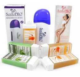 Kit epilare incalzitor ceara+rezerve+benzi + CADOU rezerva ceara aplicator ingust 