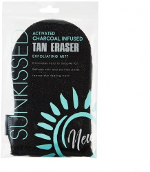 Manusa pentru Exfoliere si Indepartare Autobronzant Sunkissed Charcoal Infused 