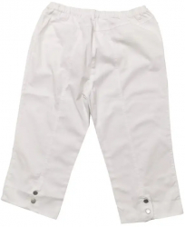 Pantaloni de Dama din Bumbac albi marimea 50 4240Wh 44 