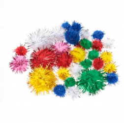 Set Pom-pom 30 piese activitate senzoriala 3 ani +