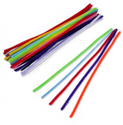 Set Sarma plusata colorata 40 piese activitate senzoriala 30 cm 3 ani + 