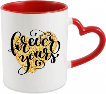Cana personalizata pentru Valentines Day Forever yours 