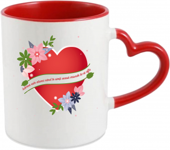 Cana personalizata pentru Valentines Day Iubirea este atunci cand te simti acasa oriunde te-ai afla 