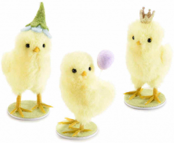 Set 3 figurine Puisori textil 4x4.5x10 cm 