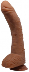Dildo cu testicule - si ventuza - punctul G Voluptas Beautiful Alex Maro lungime 28 cm diametru 5 cm 