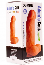 Dildo cu testicule - si ventuza X-Men Adam&rsquo s Cock culoarea Pielii lungime 30.5 cm diametru 8.5 cm 