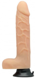 Dildo cu testicule - si ventuza X-Men Charmly Realistic culoarea Pielii lungime 20 cm diametru 4.5 cm 