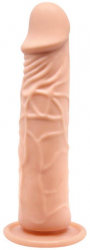 Dildo cu ventuza Voluptas Barbara Calvin with Suction Cup culoarea Pielii lungime 20 cm diametru 4.2 cm 
