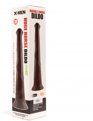 Dildo cu ventuza X-Men Huge Horse Negru lungime 48 cm diametru 8 cm 
