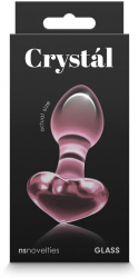 Dop Anal Crystal Heart NS Toys grosime cm lungime cm 