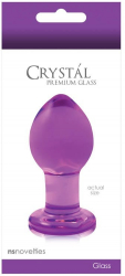 Dop Anal Crystal Medium NS Toys Violet grosime 3.5 cm lungime 7.6 cm 