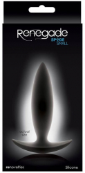Dop Anal Renegade Spades Small NS Toys Negru grosime 2.5 cm lungime 10 cm 