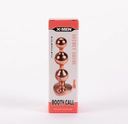 Dop Anal Secret Shine Booty Call M X-Men Cupru grosime 1.5 - 2 - 2.5 cm lungime 12.5 cm