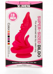 Dop Anal Super Sized Dildo PVC I X-Men Negru grosime 4.5 cm lungime 20 cm cu ventuza