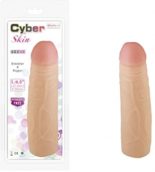 Extensie Penis Cyber Skin Sleeve Charmly Toy culoarea Pielii 21.6 cm 