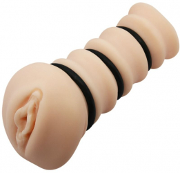 Masturbator Crazy Bull Crazy Bull Flesh 3D Vagina culoarea Pielii lungime 14 cm forma vagin 