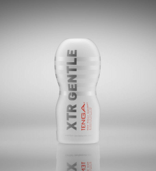 Masturbator Tenga ORIGINAL VACUUM CUP EXTRA GENTLE Alb lungime 15.5 cm forma normala 