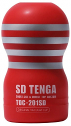Masturbator Tenga SD ORIGINAL VACUUM CUP Rosu - Alb lungime 12 cm forma normala
