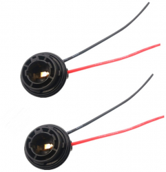 Set de 2 socluri Py21w 1156 cu cablaj pentru becuri led / incandescenta 