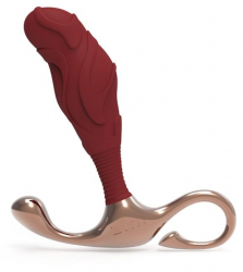 Stimulator Prostata Janus Lamp Iron L Zini Auriu - Visiniu grosime 3.3 cm lungime 10.4 cm 
