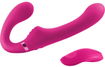 Strap On unisex Dildo Inclus NS Toys Shi/Shi Midnight Rider Negru 11 - 14 - 21.3 cm