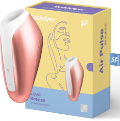 Vibrator Clitoris Love Breeze Satisfyer 5.5 grosime 14.5 cm lungime Cupru 