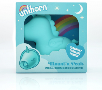 Vibrator Clitoris Unihorn Mountn Peak Unihorn 1.3 - 3 grosime 9.5 cm lungime Albastru 