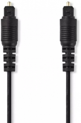 Cablu audio optic Nedis TosLink tata - TosLink tata 3m negru 