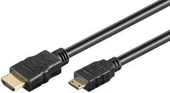 Cablu HDMI 1.4v - HDMI mini 1m 4K Ultra HD 2160p 30Hz ARC Ethernet Goobay 