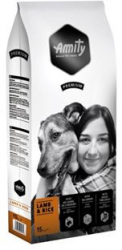 Hrana pentru caini Miel si Orez 15 Kg Amity Premium 