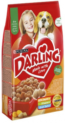 Hrana pentru catei Darling cu pui curcan si legume 10kg 