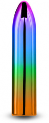 Vibrator Mini stimulare clitoris NS Toys Chroma Rainbow Medium 1.9 cm grosime Multicolor 