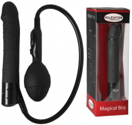 Vibrator realistic Malesation Malesation Magical Boy telecomanda grosime 3.3 cm lungime 17 cm 