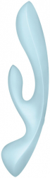 Vibrator Satisfyer Triple Oh stimulare clitoris - punctul G grosime 2.5 - 3.5 - 3.7 cm lungime 23.5 cm 