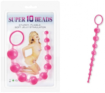 Bile Anale Voluptas Charmly Super 10 Beads Roz lungime 27 cm