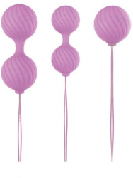 Bile si Oua Vaginale Luxe O Kegel Balls Voluptas 2.8 - 3.2 - 3.8 cm Roz 