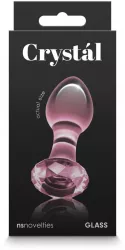 Dop Anal NS Toys Crystal Gem Roz grosime 3.9 cm lungime 8.9 cm 
