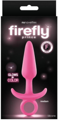 Dop Anal NS Toys Firefly Prince Medium Roz grosime 2.5 cm lungime 12.5 cm 