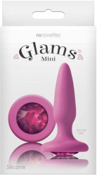 Dop Anal NS Toys Glams Mini Gem Roz grosime 2.2 cm lungime 8.5 cm