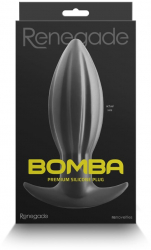 Dop Anal NS Toys Renegade Bomba Small Negru grosime 4 cm lungime 12.5 cm 