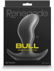 Dop Anal NS Toys Renegade Bull Small Negru grosime 4.1 cm lungime 10.2 cm 