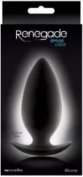 Dop Anal NS Toys Renegade Spades Large Negru grosime 3.5 cm lungime 10 cm 