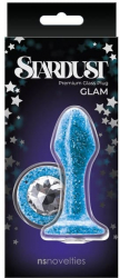 Dop Anal Voluptas Stardust Glam Albastru grosime 4.8 cm lungime 9.5 cm 