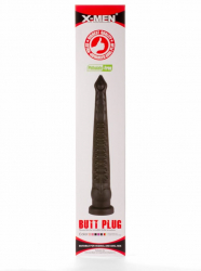 Dop Anal X-Men Butt Plug PVC Negru grosime 8 cm lungime 59 cm cu ventuza 