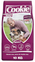 Hrana uscata pentru caini Cookie Everyday complete menu Adult 10 Kg 