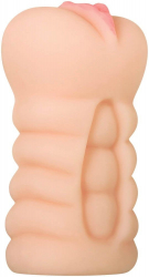 Masturbator ADAMS TIGHT STROKER WITH MASSAGE BEADS Adam & Eve culoarea Pielii lungime 13.9 cm forma vagin 