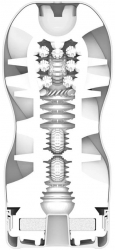 Masturbator AIR FLOW CUP STRONG Tenga Negru - Rosu lungime 15.5 cm forma normala 