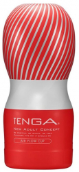 Masturbator AIR FLOW CUP Tenga Rosu - Alb lungime 15.5 cm forma normala 