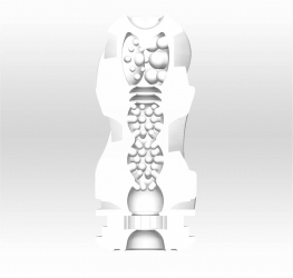 Masturbator AIR-TECH Ultra Tenga Argintiu lungime 17.5 cm forma normala 