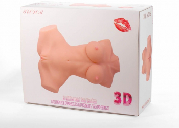 Masturbator Double Hole 3D III Mistress culoarea Pielii lungime 42 cm forma sani - anus - vagin 